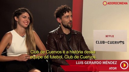Club de Cuervos 1ª Temporada Entrevista Exclusica Luis Gerardo Méndez e Stephanie Cayo