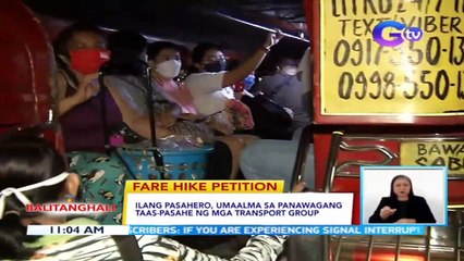 Ilang pasahero, umaalma sa panawagang taas-pasahe ng mga transport group | BT