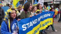 شاهد:  تظاهرات في مختلف أنحاء العالم احتجاجاً على الغزو الروسي لأوكرانيا