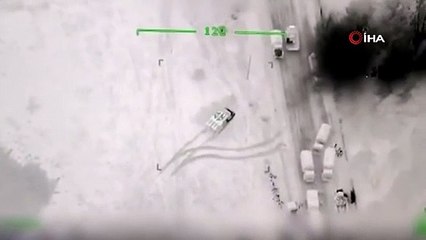 Bayraktar TB2 yinew 12'den vurdu! Rus mevzileri imha edildi
