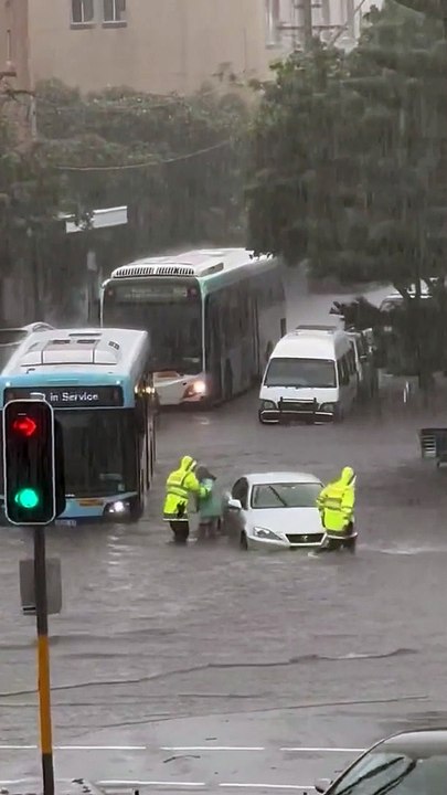 Flooding at the intersection of Belgrave and  Raglan Streets in Manly, NSW | March 8, 2022 | ACM