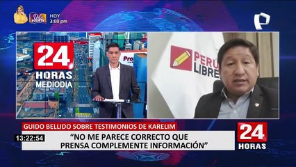 Guido Bellido sobre testimonio de Karelim López: “la información debe ser validada por el MP”