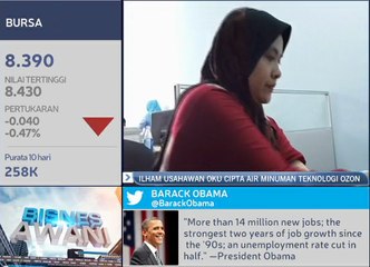 Usahawan OKU cipta air minuman teknologi Ozon