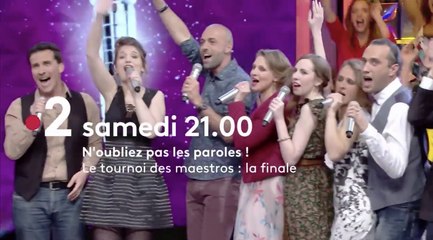 N'oubliez pas les paroles : le tournois des maestros (france 2) La finale