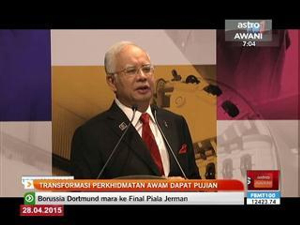 Transformasi perkhidmatan awam dapat pujian