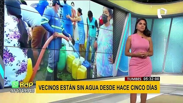 Tumbes: vecinos denuncian que no tienen agua potable desde hace cinco días