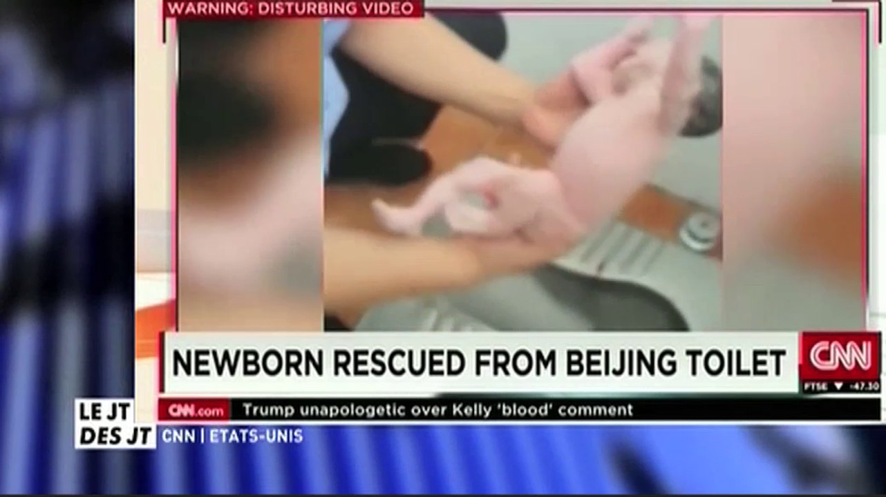 Le zapping du 11/08 : Chine : Un policier retrouve un nourrisson jeté dans des toilettes publiques !