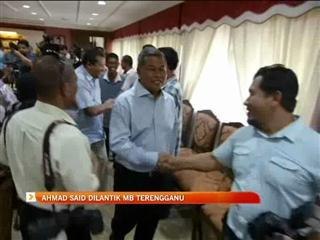 Ahmad Said dilantik MB Terengganu