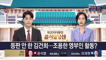 등판 안 한 김건희…조용한 영부인 활동?