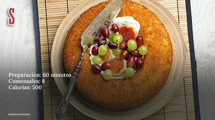 Vídeo Receta: Baba con higos y uvas