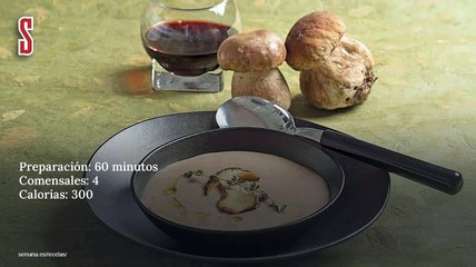 Vídeo Receta: Crema de boletos y castañas