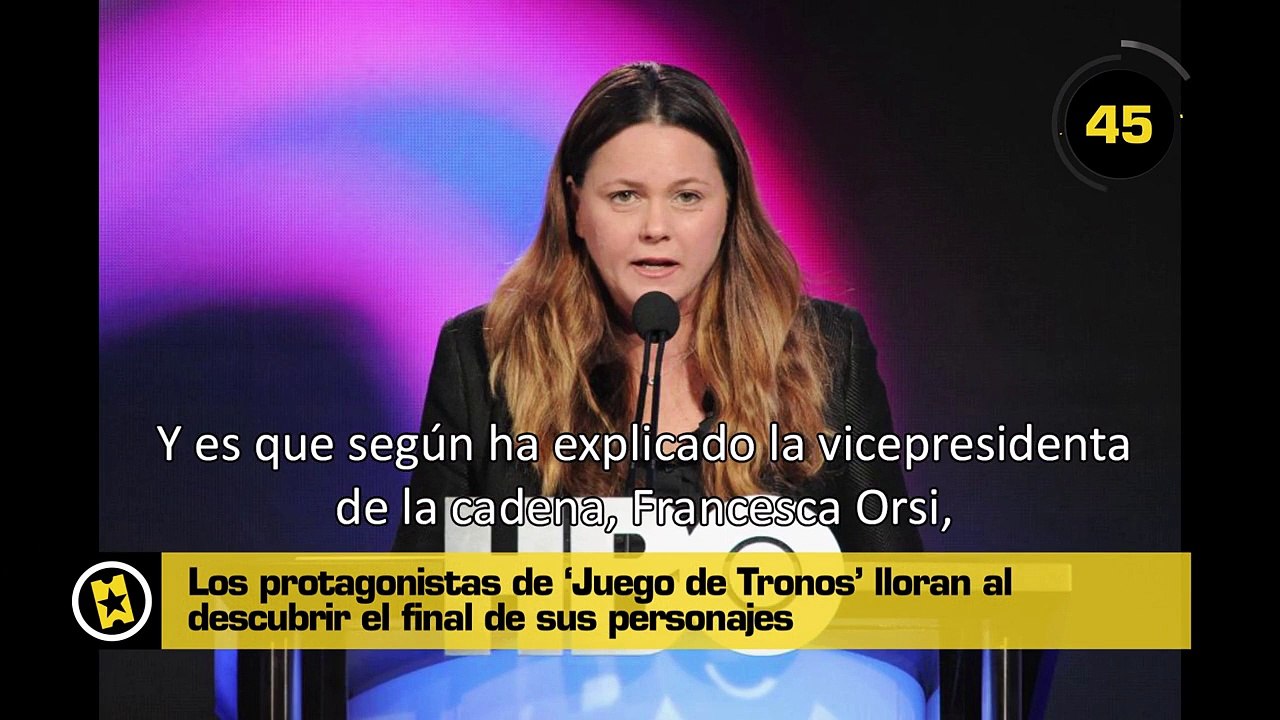 60 segundos - Lágrimas con el final de 'Juego de tronos'