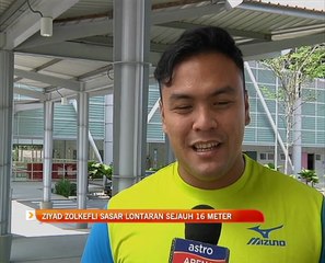 Ziyad Zolkefli sasar lontaran sejauh 16 meter