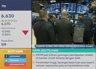 Pasaran global dan harga minyak jatuh pada Khamis