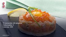 Vídeo Receta: Tartar de salmón con huevas