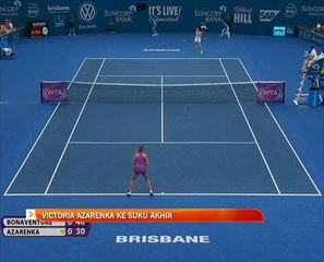 Tenis Antarabangsa Brisbane: Victoria Azarenka ke suku akhir