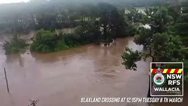 Drone captures flooding in Wallacia, NSW | March 8, 2022 | ACM
