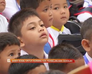 Bawa bekal untuk kurang kos perbelanjaan sekolah