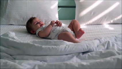 Baby when playing and feeding