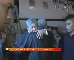 Zahid Hamidi tiba di Kuching untuk lawatan kerja dua hari