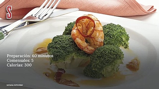 Vídeo Receta: Brécol con gambas al ajillo