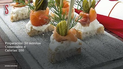 Vídeo Receta: Banderillas de salmón y queso