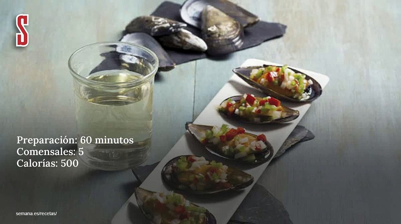 Vídeo Receta: Mejillones al vapor con vinagreta templada
