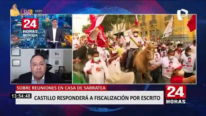 Carlos Caro sobre Pedro Castillo: "Las declaraciones ante Fiscalización no pueden ser por escrito"
