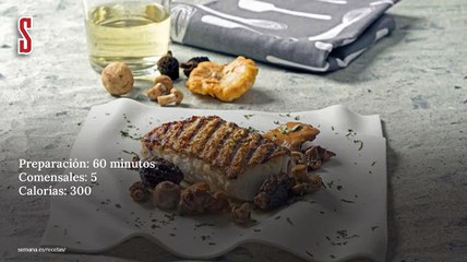 Vídeo Receta: Merluza sobre setas de primavera