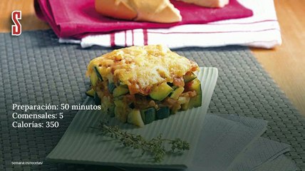 Vídeo Receta: Gratinado de calabacín y tomate