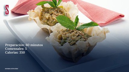 Vídeo Receta: Obleas rellenas de revuelto de calabacines