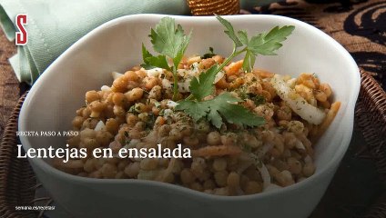 Vídeo Receta: Lentejas en ensalada