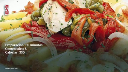 Vídeo Receta: Patatas con pimientos y ventresca