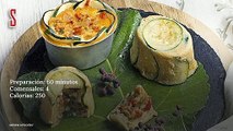 Vídeo Receta: Flanes de calabacín con pisto