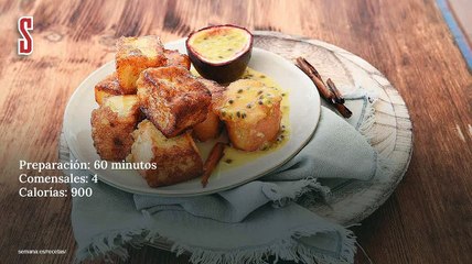 Vídeo Receta: Minitorrijas con frutas de la pasión