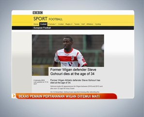 Bekas pemain pertahanan Wigan ditemui mati