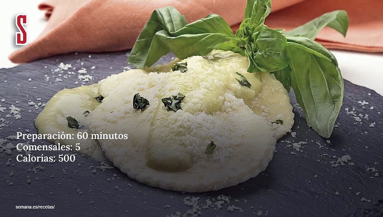 Vídeo Receta: Raviolis  de espinacas con crema fina de puerros