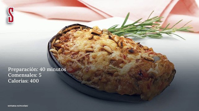 Vídeo Receta: Plato de berenjenas rellenas