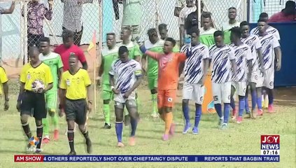 Télécharger la video: Ghana Premier League: Berekum Chelsea hold Eleven Wonders in Techiman - AM Sports (8-3-22)