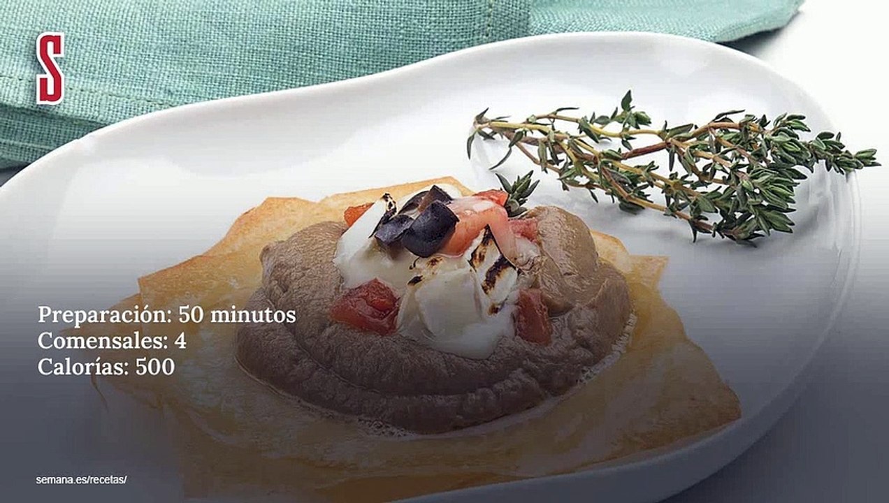 Vídeo Receta: Crujiente de berenjena, tomate y queso brie