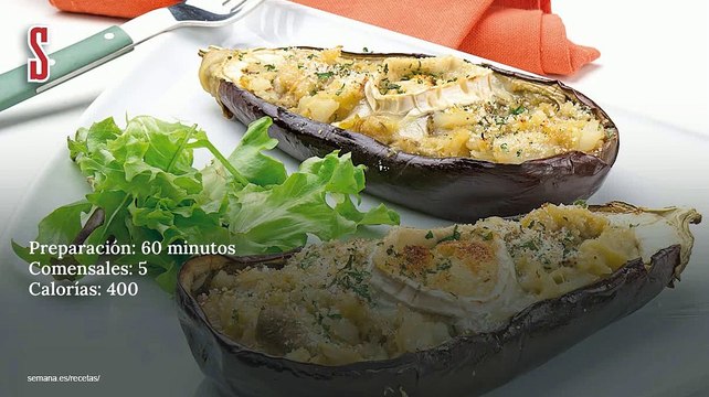Vídeo Receta: Berenjenas rellenas de bacalao
