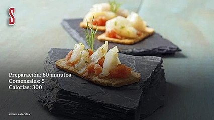 Vídeo Receta: Tostas de bacalao