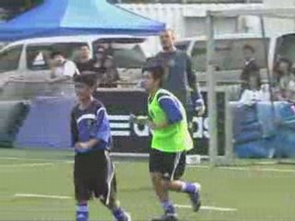 Beckham between the posts