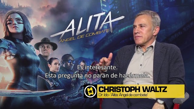 Christoph Waltz Interview 2: Alita: Ángel de combate