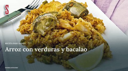 Vídeo Receta: Arroz con verduras y bacalao