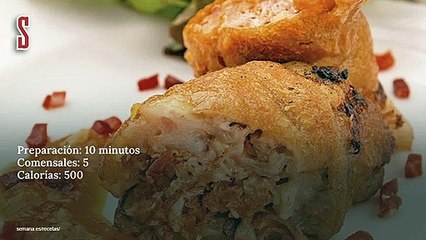 Vídeo Receta: Manitas rellenas de ropa vieja