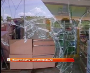 Enam penjenayah larikan mesin atm