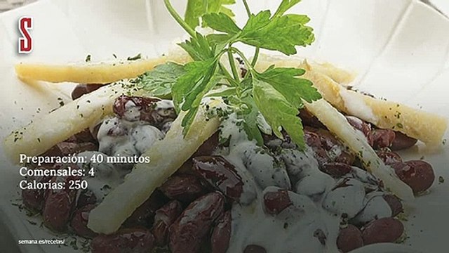 Vídeo Receta: Ensalada de judías rojas con trucha ahumada