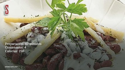 Vídeo Receta: Ensalada de judías rojas con trucha ahumada