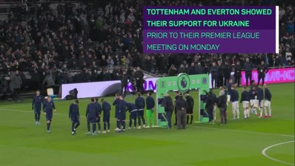 Tottenham and Everton unite in solidarity with Ukraine